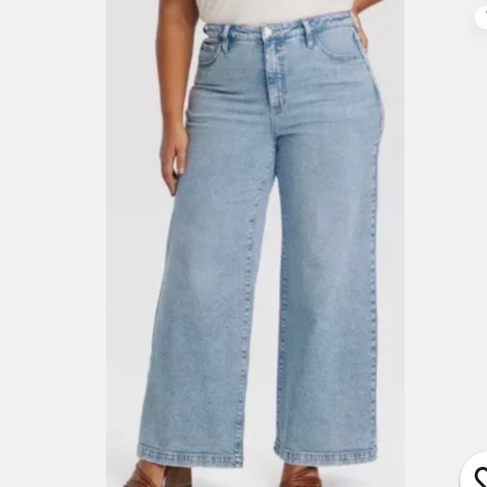 Ava & Viv 20 Wide Leg Light Blue Jeans